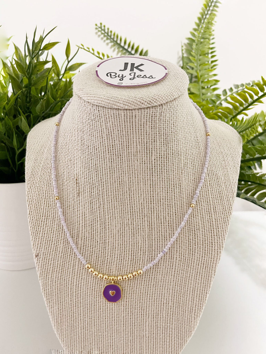 Purple Heart Necklace