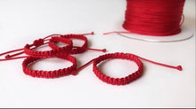 Load image into Gallery viewer, Red Thread Fate Macrame
