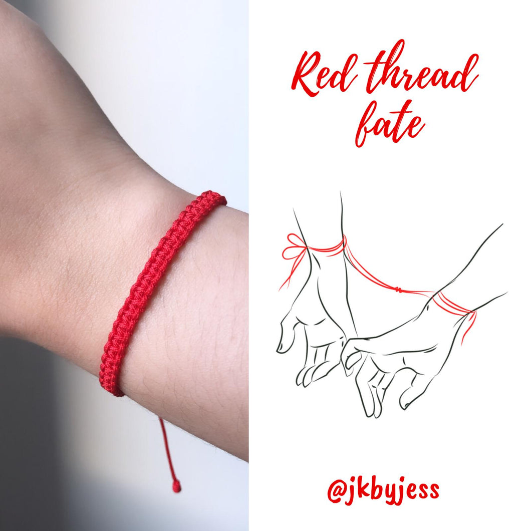 Red Thread Fate Macrame